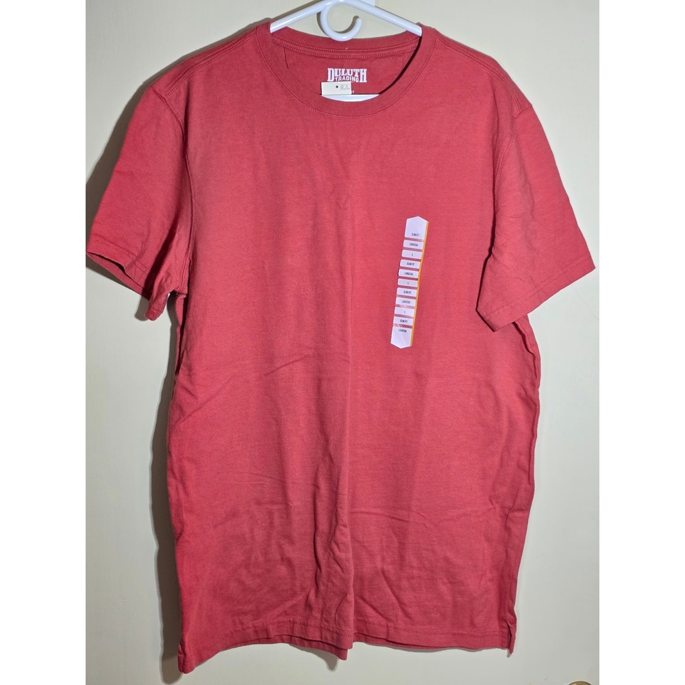 Duluth Trading‎ Co Slim Fit Large Longtail Short-sleeve T-shirt Red Rust  NEW! - Picture 7 of 8